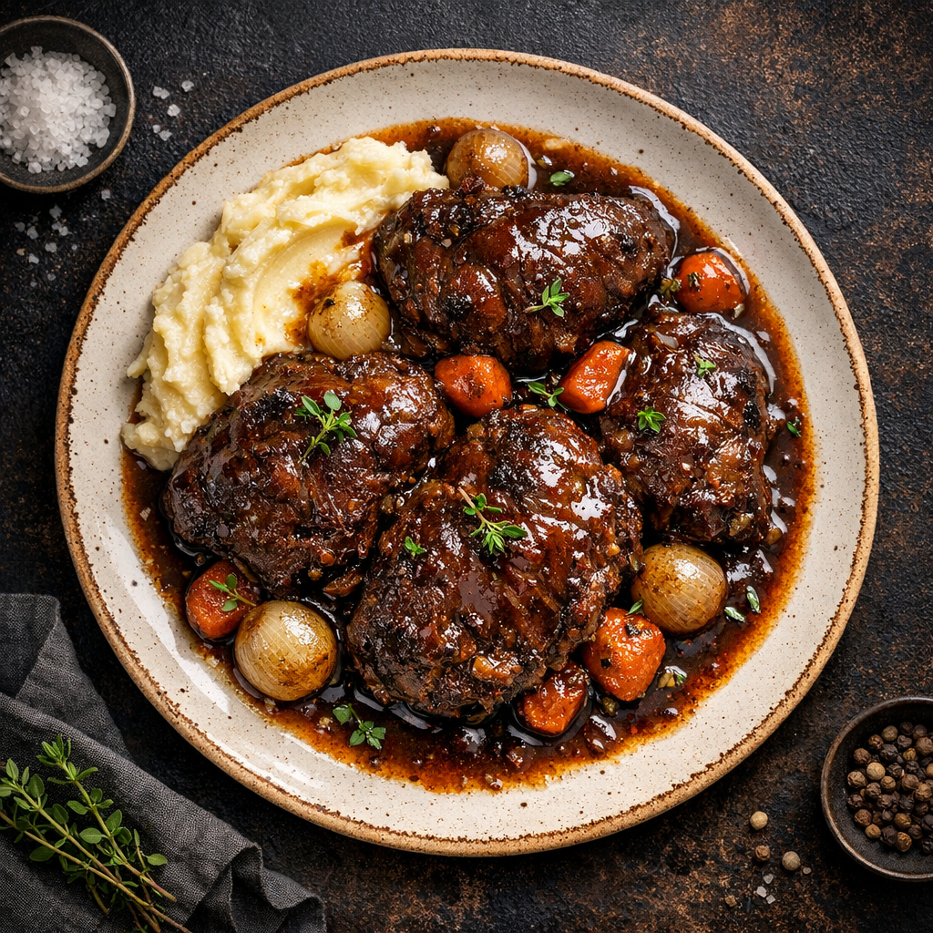 Joue de bœuf braisée