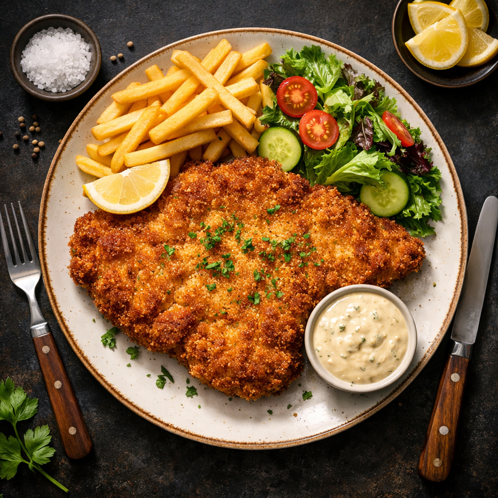 Breaded pork cutlet