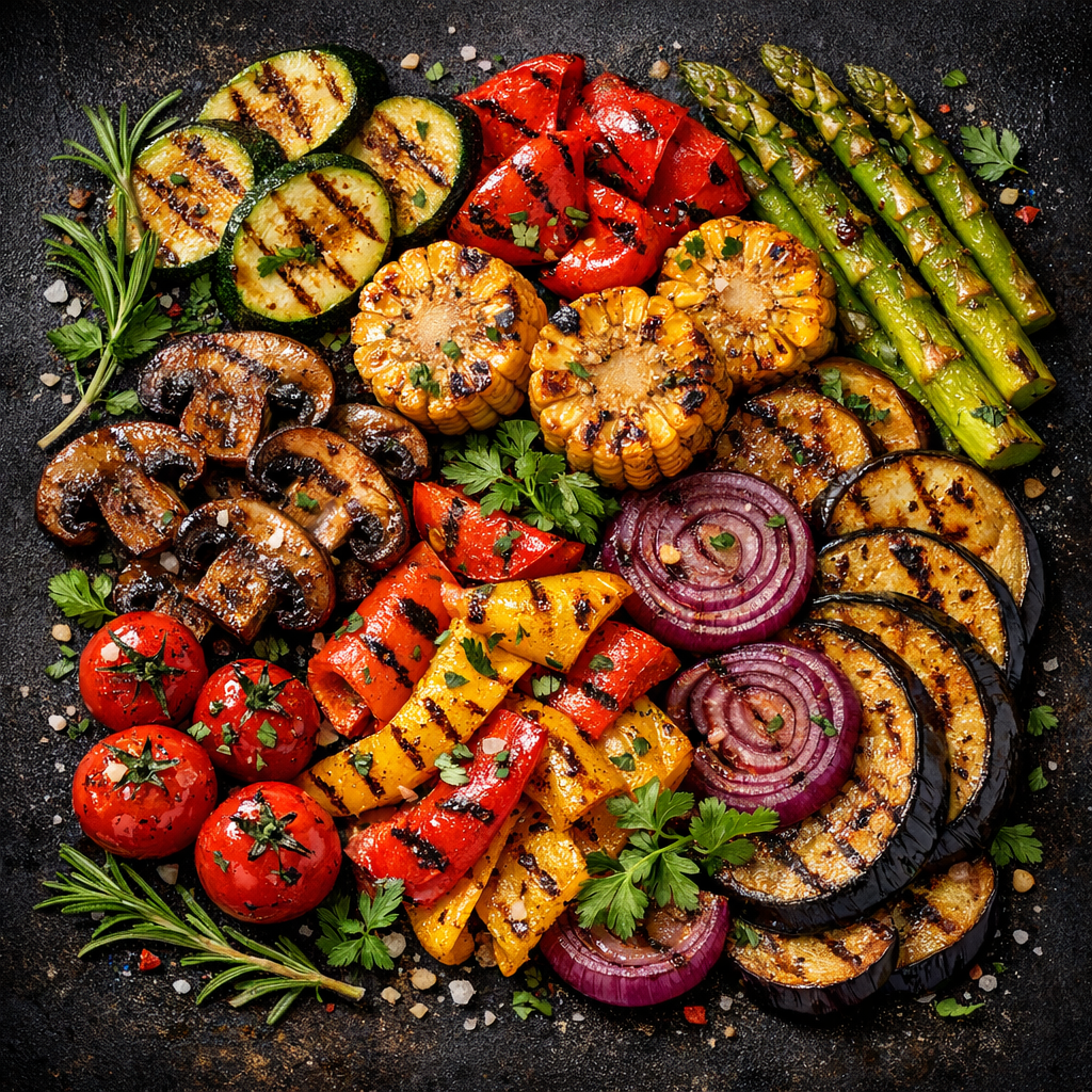 Légumes grillés aux herbes