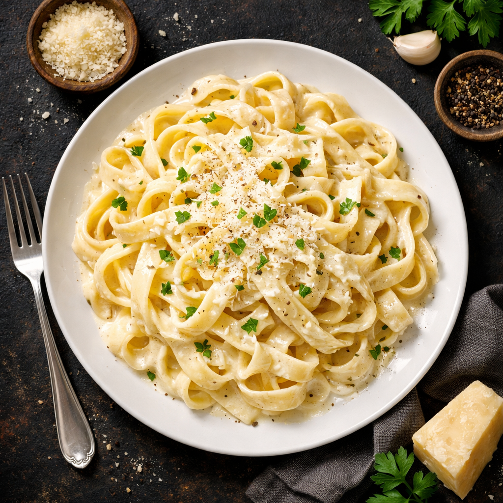 Fettuccine Alfredo à la Crème