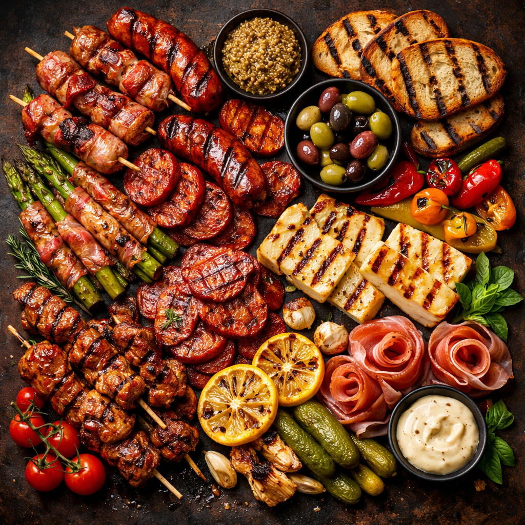 Charcuterie grillée
