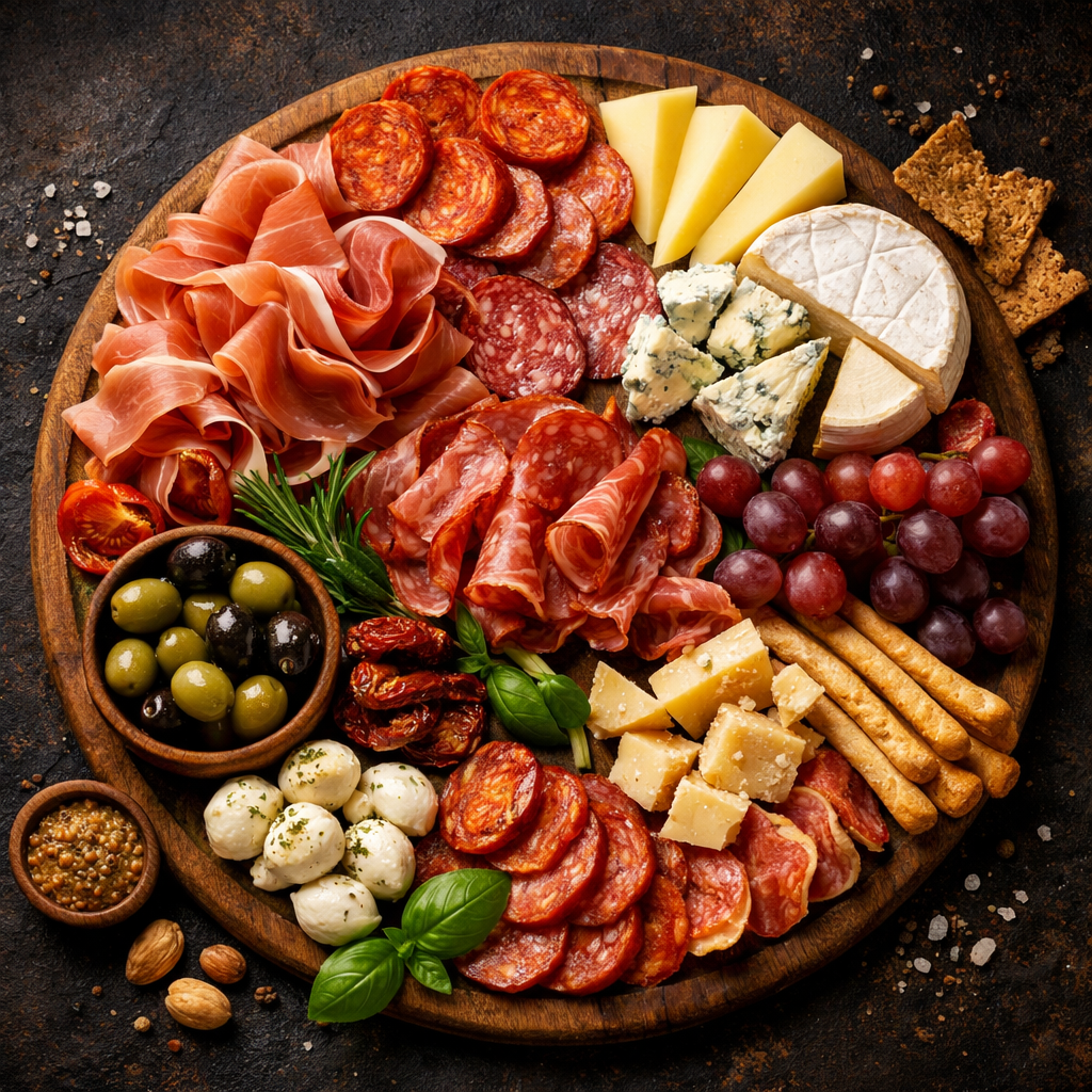 Plateau de charcuterie et fromage