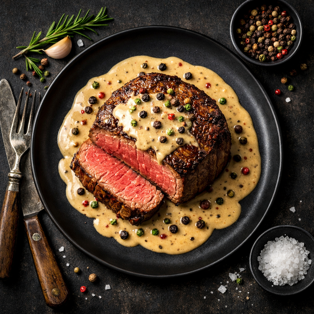 Filet de bœuf sauce poivre