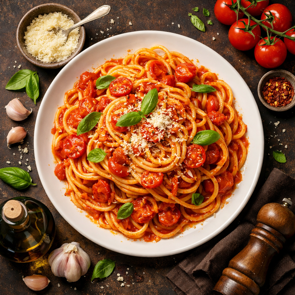 Pâtes à Base de Tomate