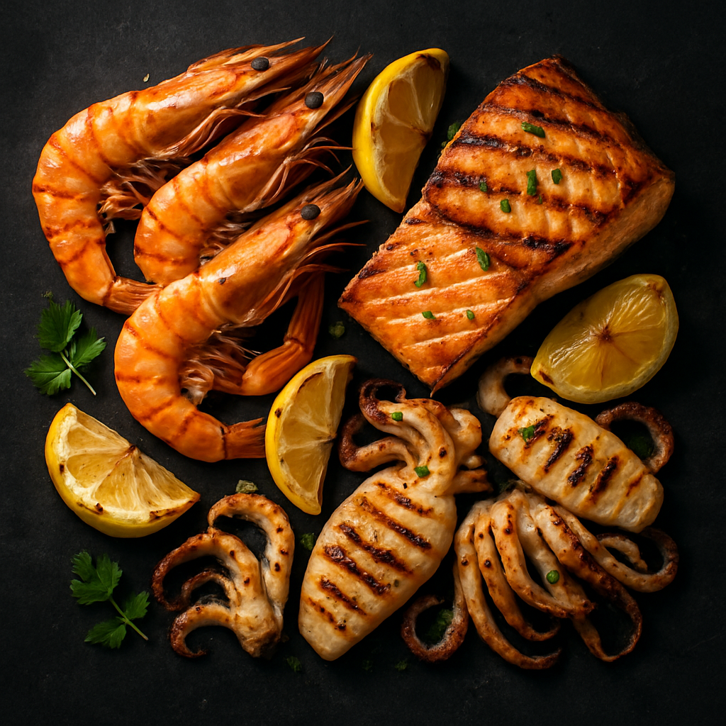 Fruit de mer grillé