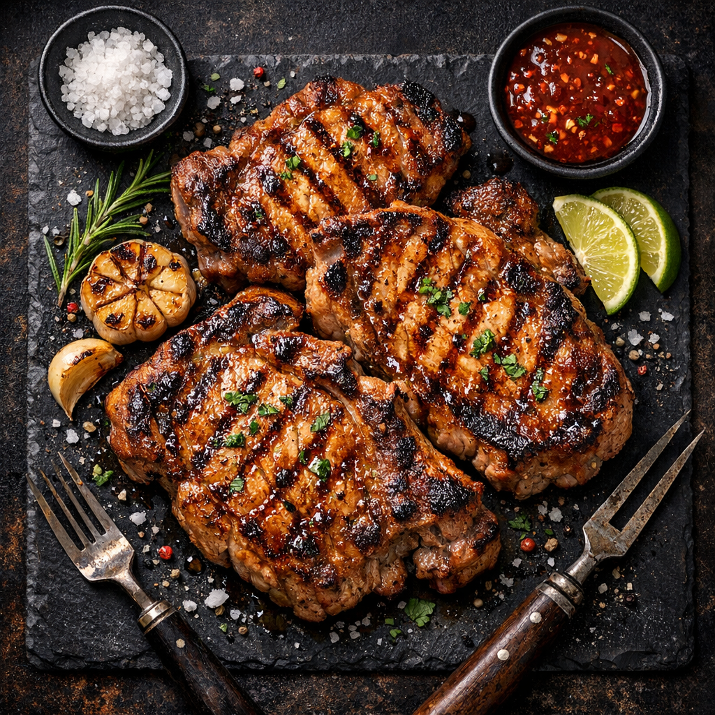 Porc grillé