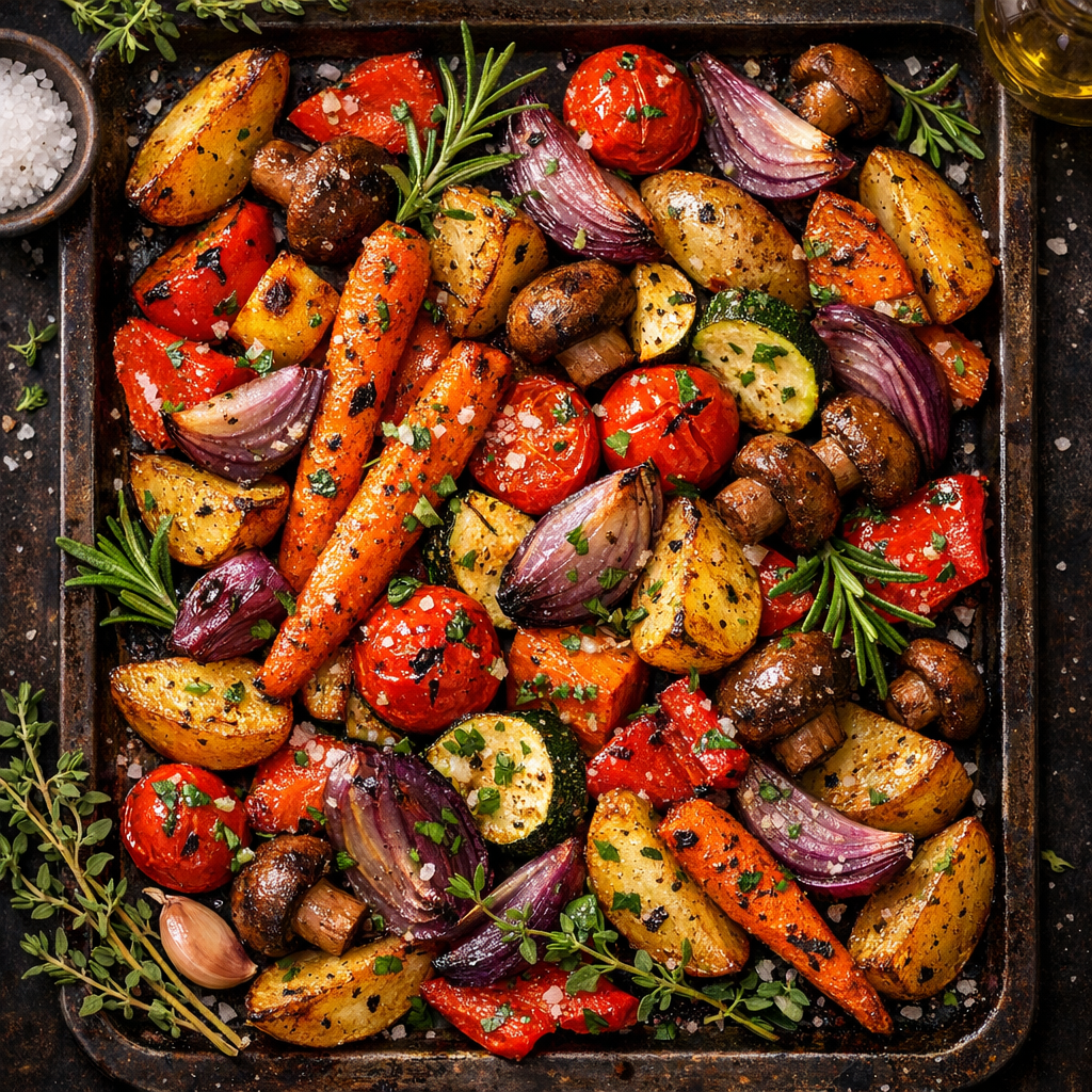Légumes rôtis aux herbes