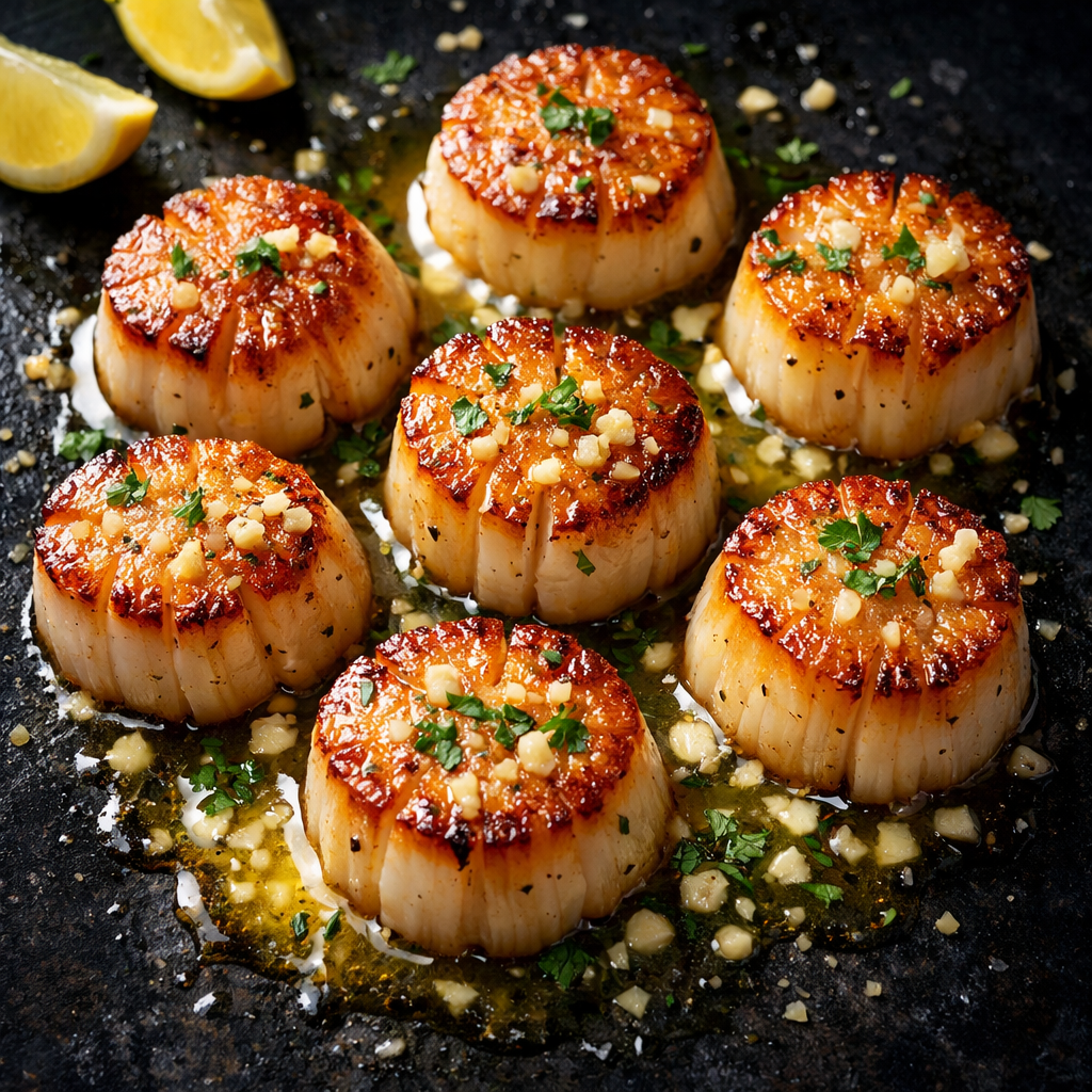 Noix de Saint-Jacques au beurre