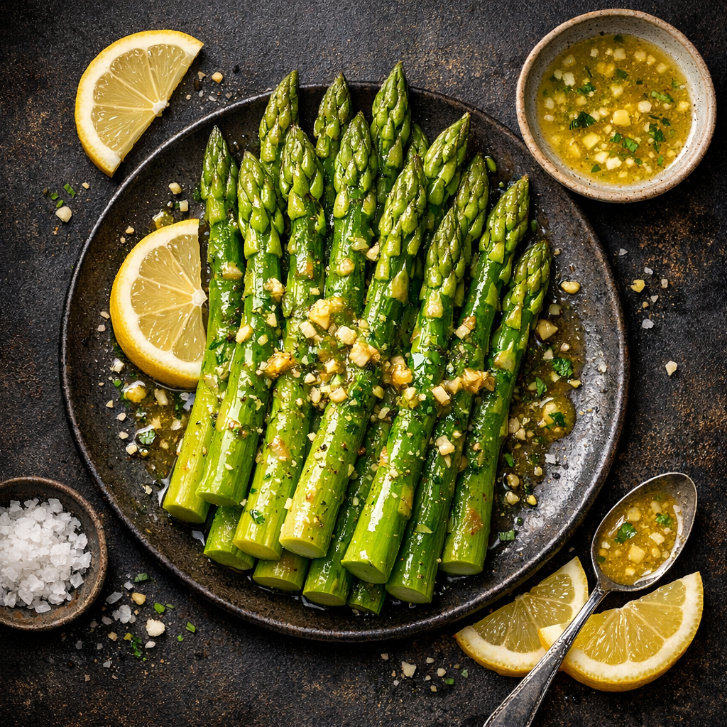 Asperges à la Vinaigrette Citron