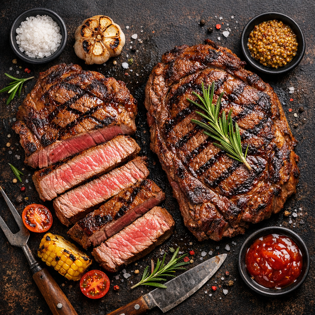 Viande rouge et steak