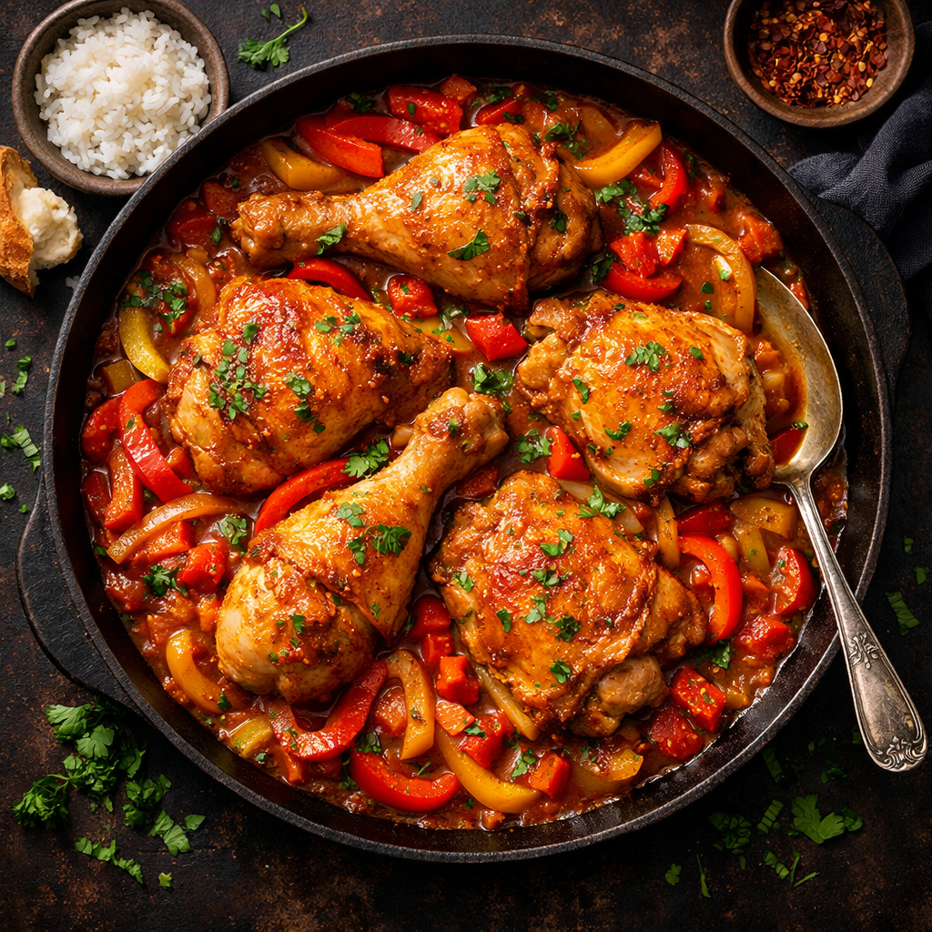 Chicken Basquaise