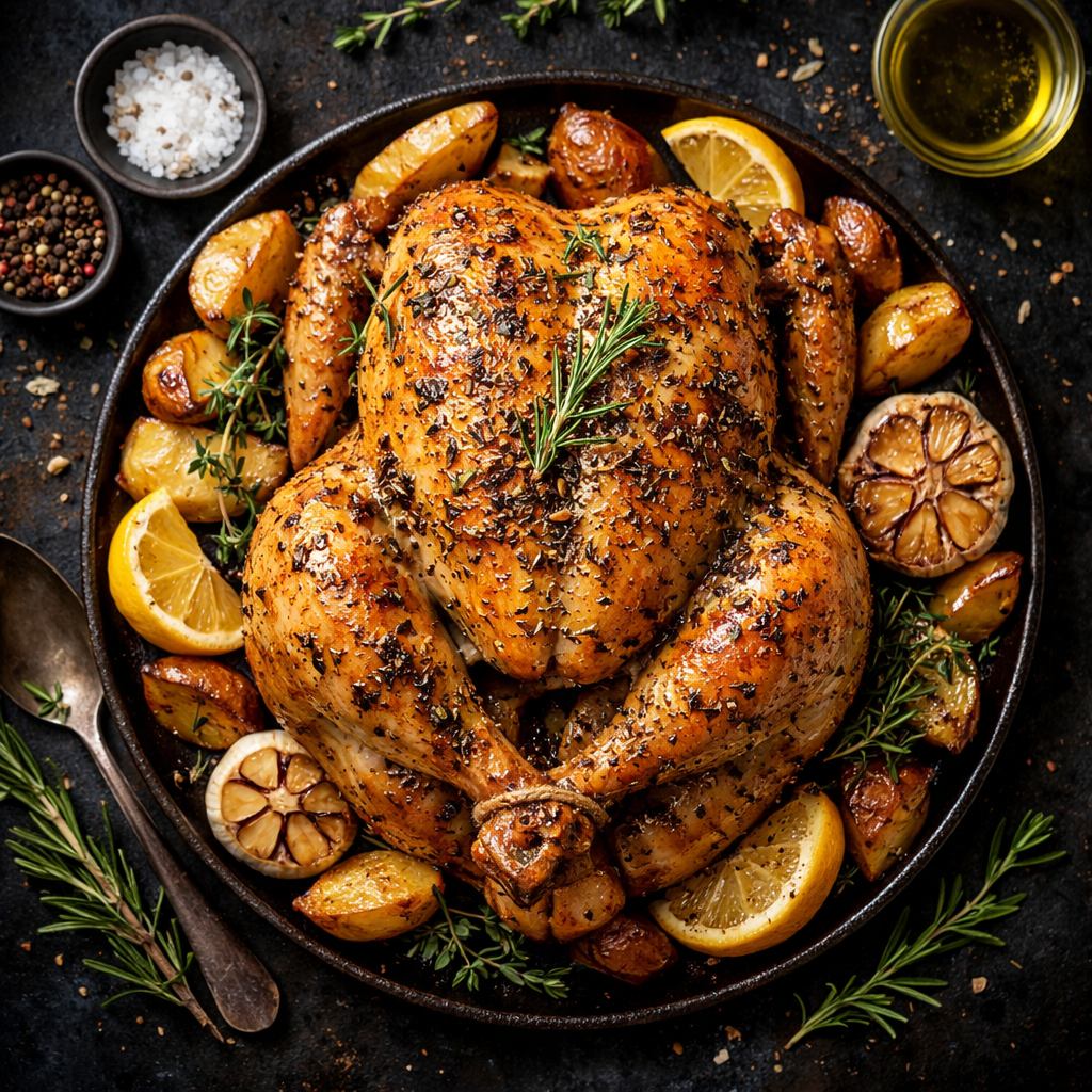 Poulet Rôti aux Herbes de Provence
