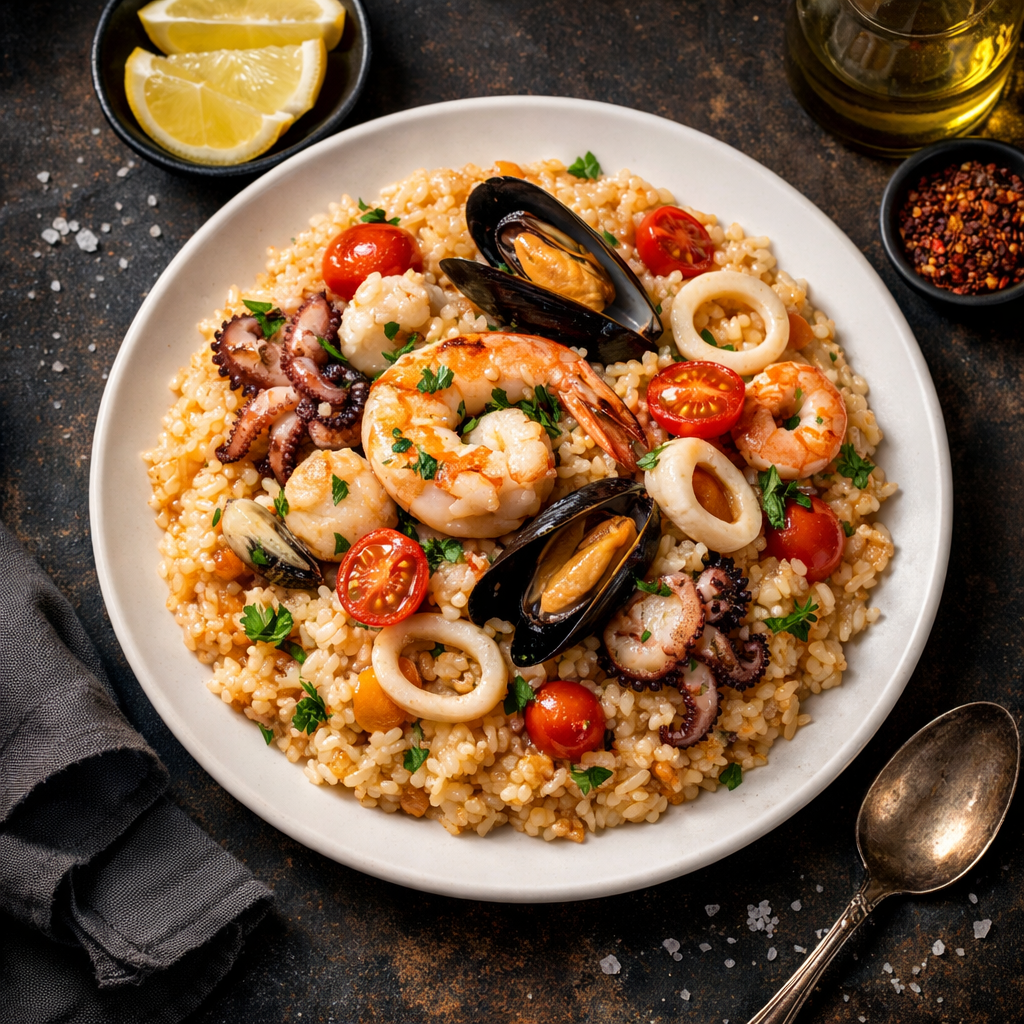 Risotto mit Meeresfrüchten