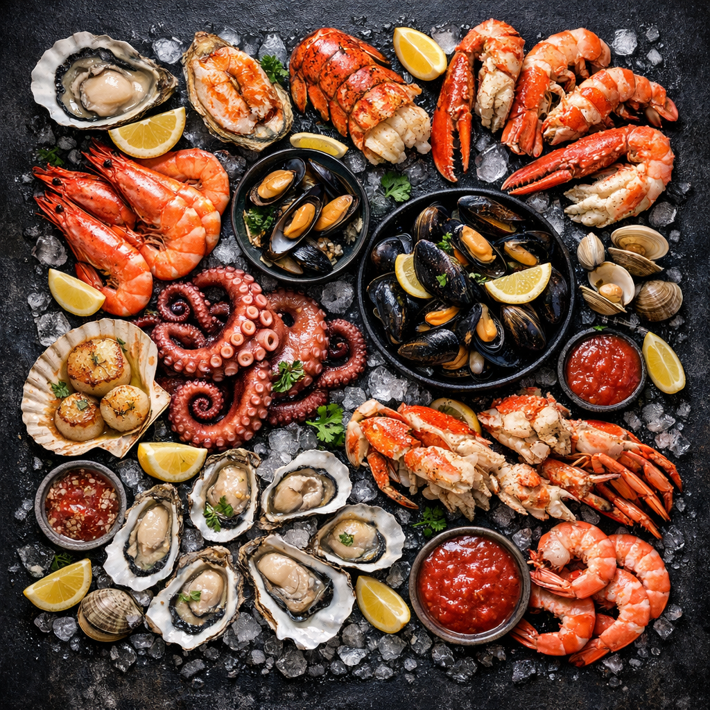 Fruits de mer et crustacés
