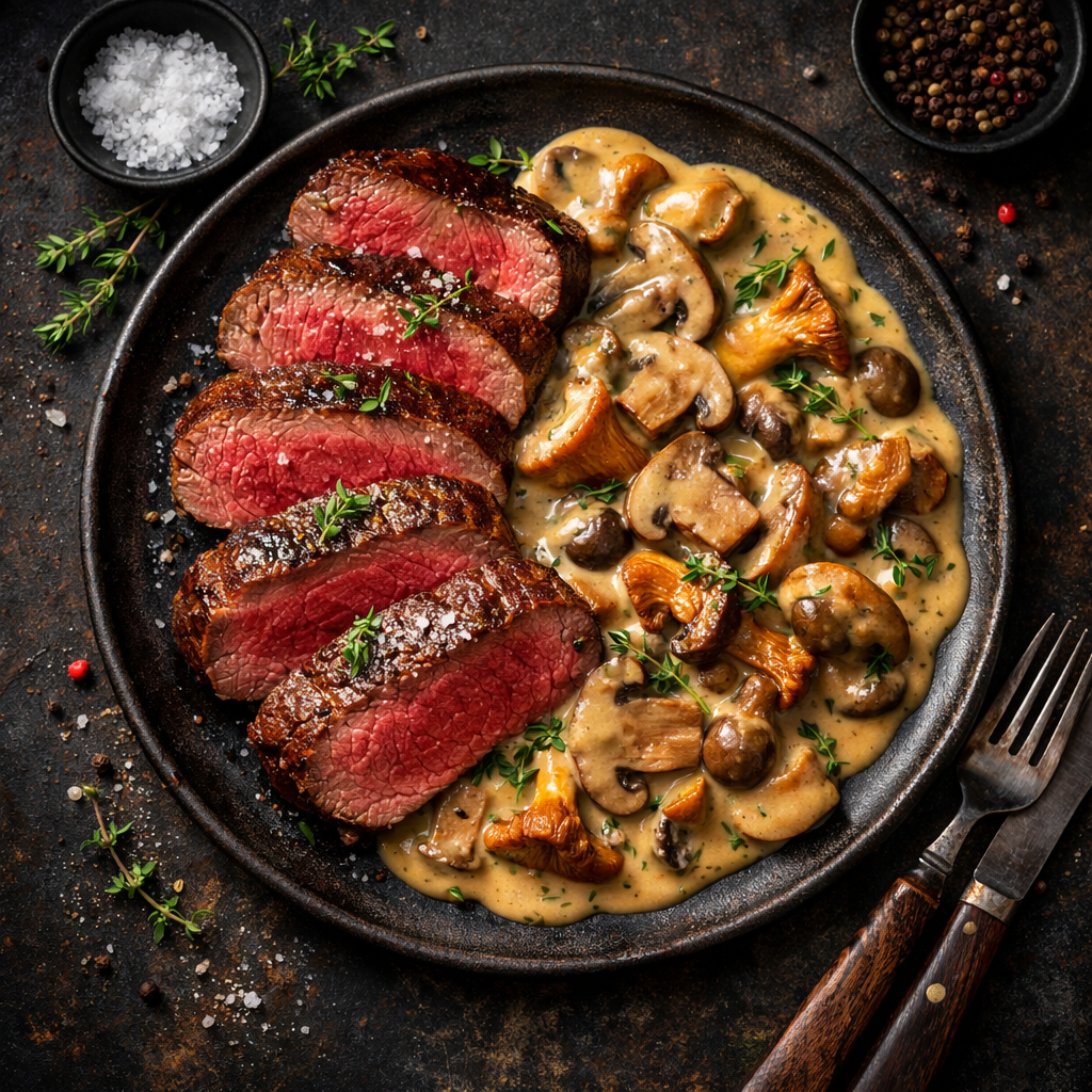 Venaison aux Champignons